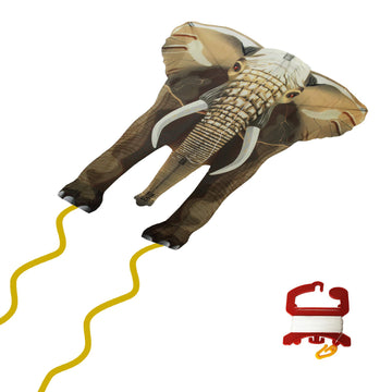 WindNSun Skyzoo Polyester Ripstop Elephant Kite, 40 Inches Tall