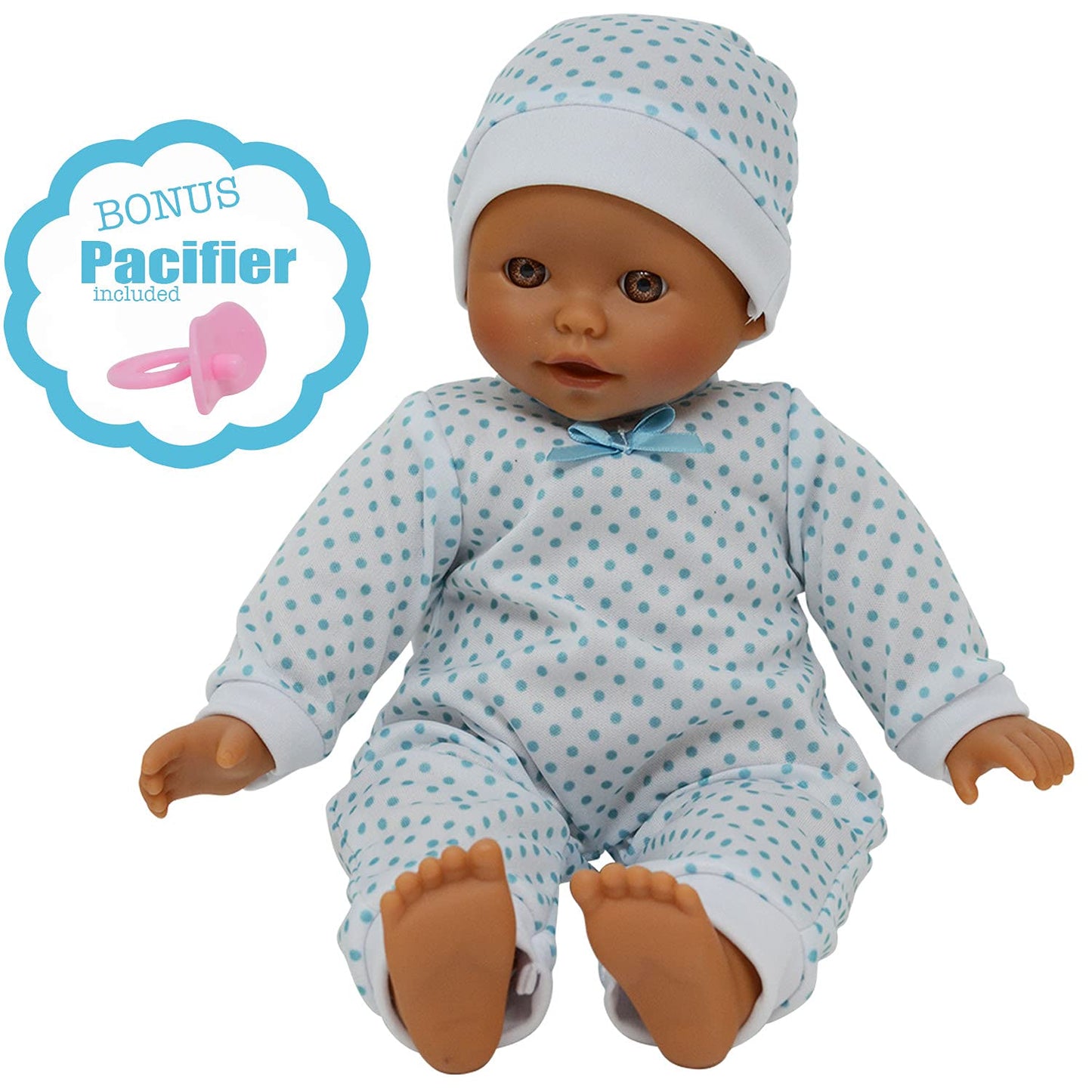 14 Inch Soft Body Hispanic Baby Doll