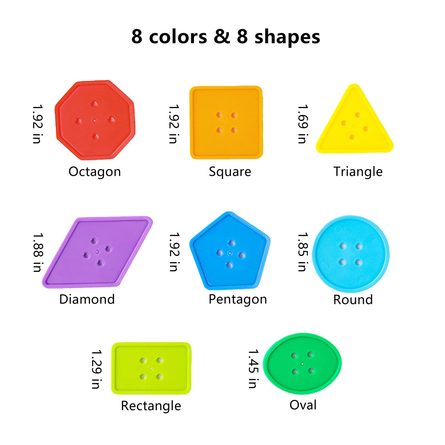 70 Pcs Montessori Lacing Threading Toy - Geometric Shaped Large Beads For Kids Crafts, Preschool Activities And Daycare Toys - A