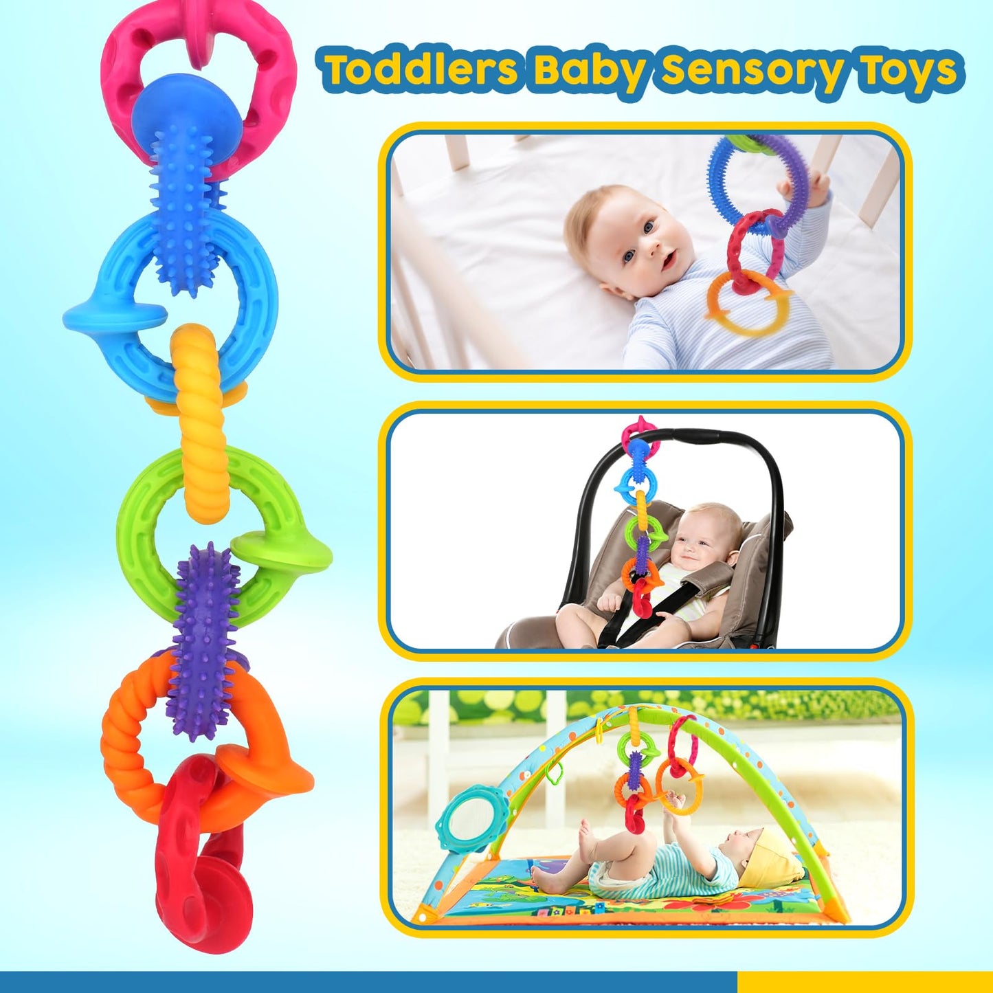 Bath Toys Suction Sensory Toys: 20 Pcs Silicone Suction Cup Toys - Bath Toys No Hole - Sensory Toys For Baby Toddlers