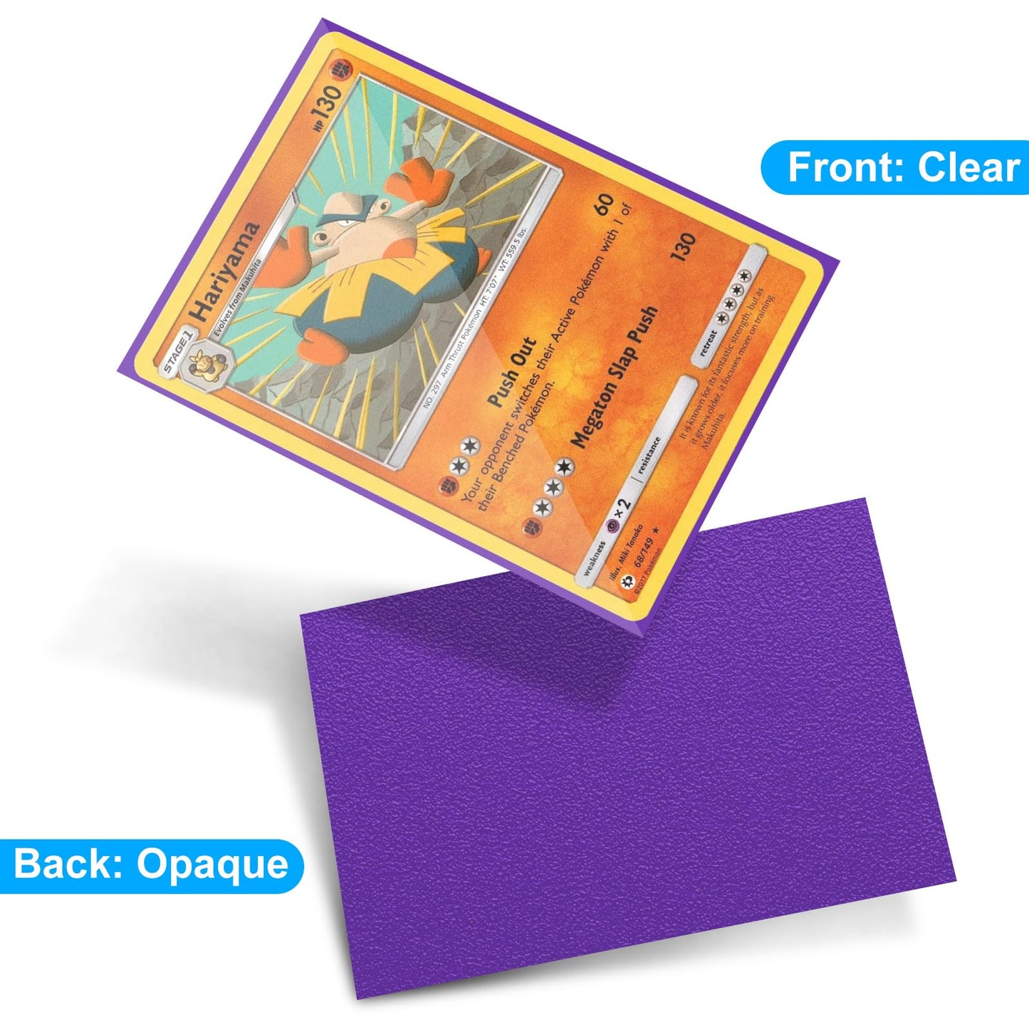 500Ct Trading Card Sleeves Perfect Fit Mtg Card Sleeves Sports Card Protector For Photocard, Standard Tcg Card Sleeves Fit For Magic Baseball Card 66 * 91 Mm