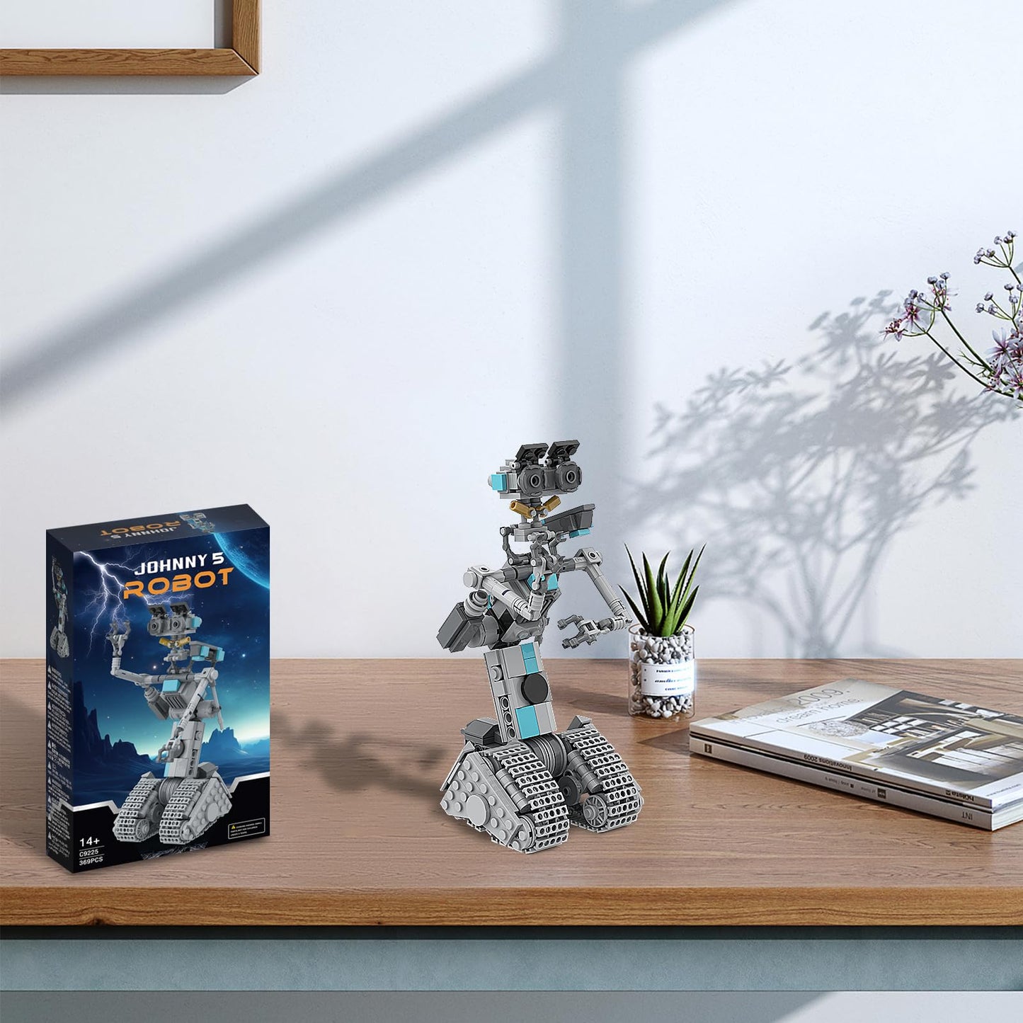 Johnny 5 Robot Building Toys,Movie Short Open Circuit Figures Robot Model Building Kit,Decoration Building Bricks Set For Adults