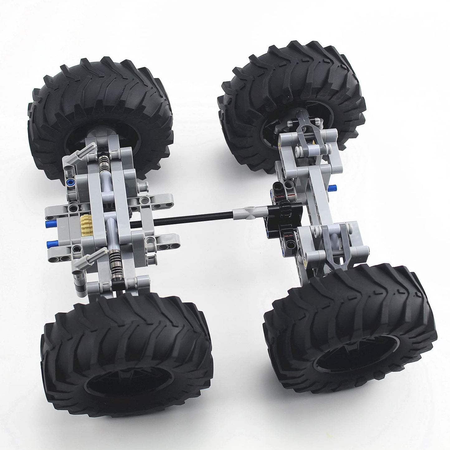 Ttlyhek Technics Parts Vehicles Suspension System With Tire 107X44 Technical Parts Set Compatible With All Major Brands, Moc Par