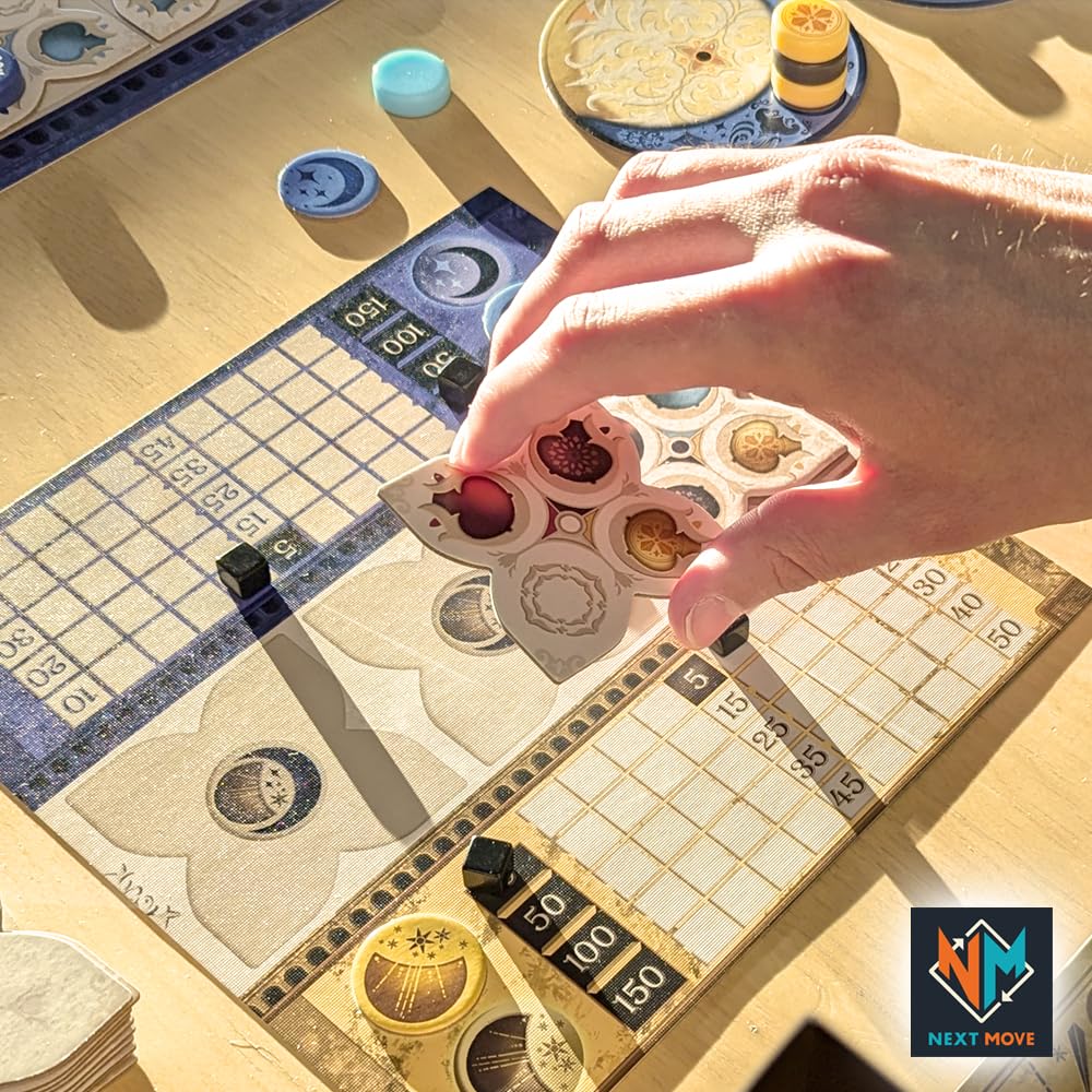 Azul Duel Board Game - Competitive Head-To-Head Tile-Placement Strategy Game, Stunning Mosaic Art And Quick Gameplay For Kids &