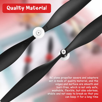 Spare RC Plane Propellers RC Airplane Carbon Fiber Nose Cone Compatible with Tr-p51 Rc Plane 4 Channel Remote Control Airplane w