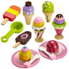 Ice Cream Toy - Pretend Ice Cream Set - Ice Cream Set for Kids - Wooden Ice Cream Set