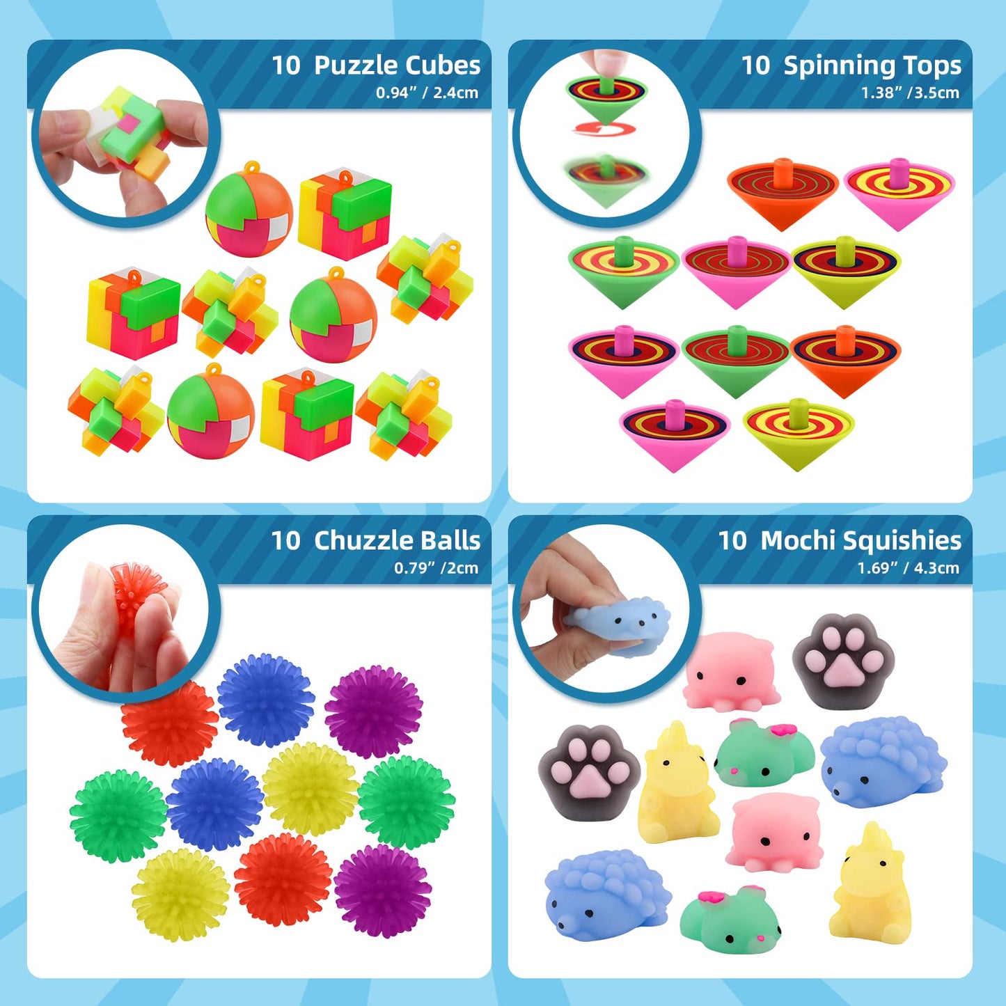 Nicknack 120Pcs Party Favors For Kids, Pinata Stuffers Toy Assortment For Kids Birthday Treasure Box Toys For Classroom, Stocking Stuffers, Carnival Prizes
