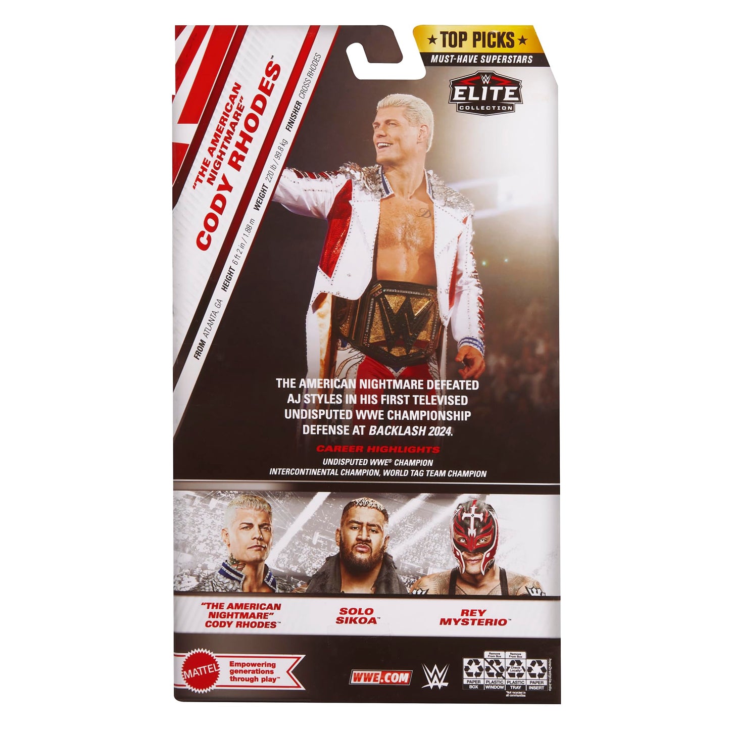 WWE Cody Rhodes (RWB) advanced Top Picks 2025 (Wave 4)