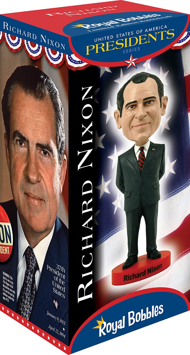 Royal Bobbles Richard Nixon Bobblehead enhanced Polyresin Lifelike Figure Unique Serial Number Exquisite Detail