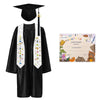 Graduatepro Kindergarten Graduation Cap And Gown Package Class Of 2025 For Kids With Stole Certificate As Party Gift Black 27