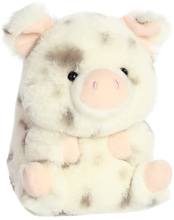 Aurora® Periwinkle Pig™ Stuffed Animal - White 5" Polyester Plush Toy - Adorable On-The-Go Companion