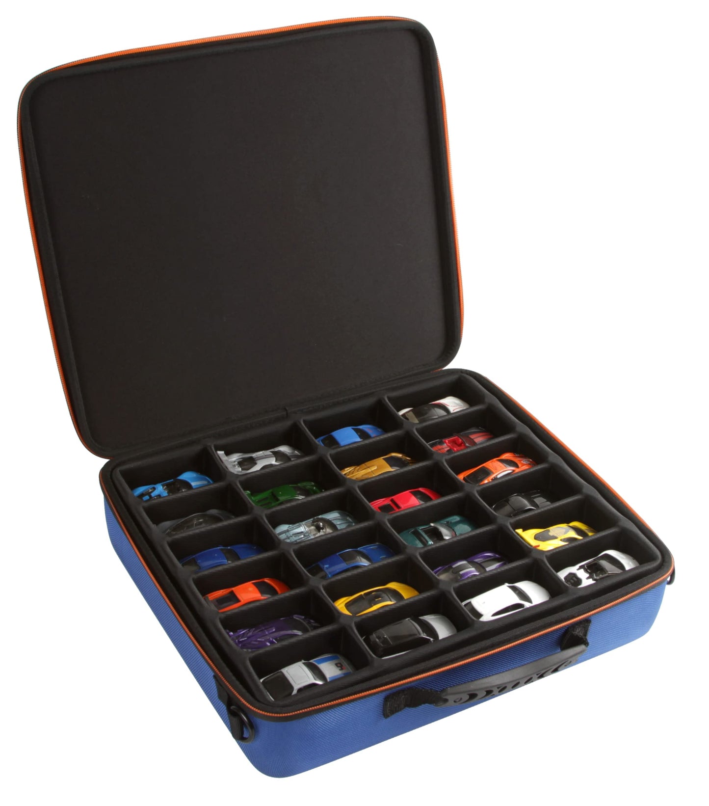 2Tuff Collectible Toy Car Storage Case And Toy Organizer Storage Case With 48 Compartments And 2 Removable Trays - Toy Display Case Compatible With Most Hot Wheels Cars And Matchbox Cars