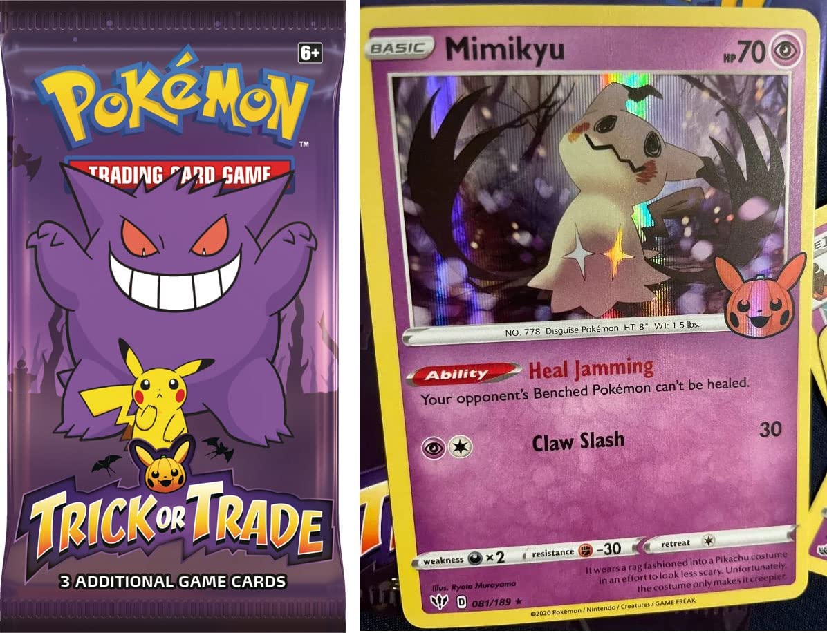 Pokemon TCG Trick or Trade Booster Bundle - Multi-color, Model 290-85078, Made of Paper