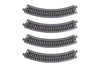 Kato USA Model Train Products UNITRACK Compact Tracks (4-Piece), 183mm/(7'') Radius/45-Degree