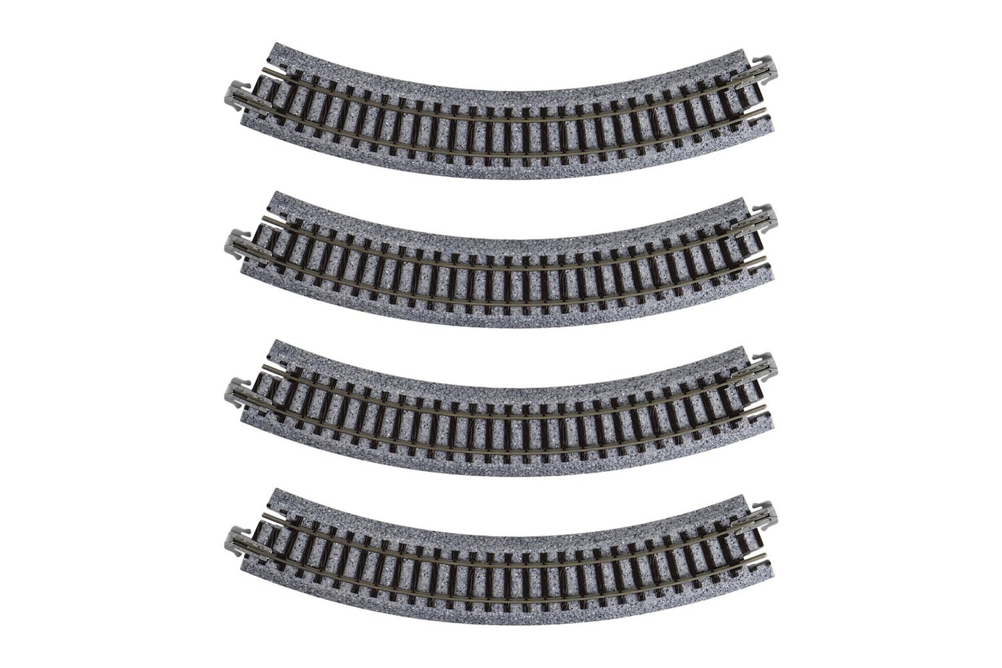 Kato USA Model Train Products UNITRACK Compact Tracks (4-Piece), 183mm/(7'') Radius/45-Degree