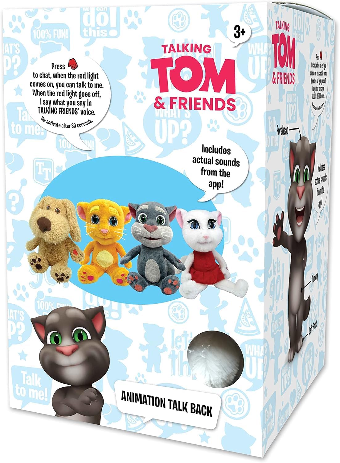 Relsy Talking Friends Talking Angela Animated Interactive Cuddly Plush Toy With Talkback 12 Inches / 30Cm Tall