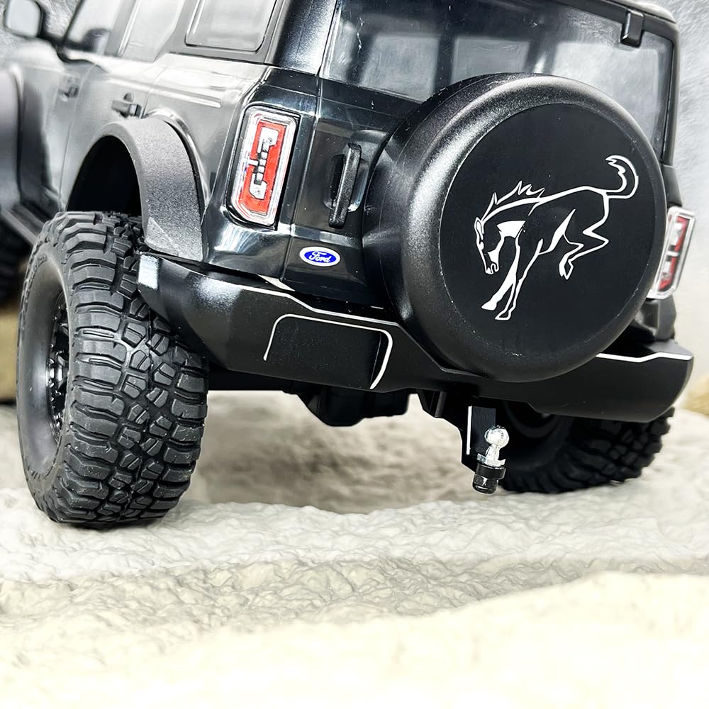 GTHELE Front&Rear Bumper Aluminum for Traxxas 1/18 TRX4M Bronco Upgrade Parts RC Crawler Car