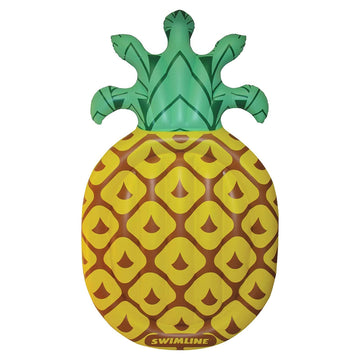 Swimline Pineapple Jumbo Floating Pool Island Yellow/Green 88X50''