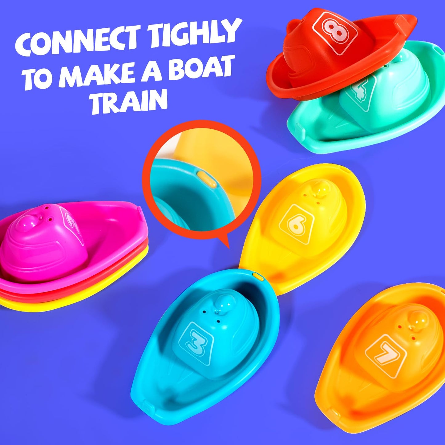 Hely Cancy Dinosaur Bath Toys - No Hole Bath Toys For Kids,Baby Bath Toys For Shower Water Pool Toys