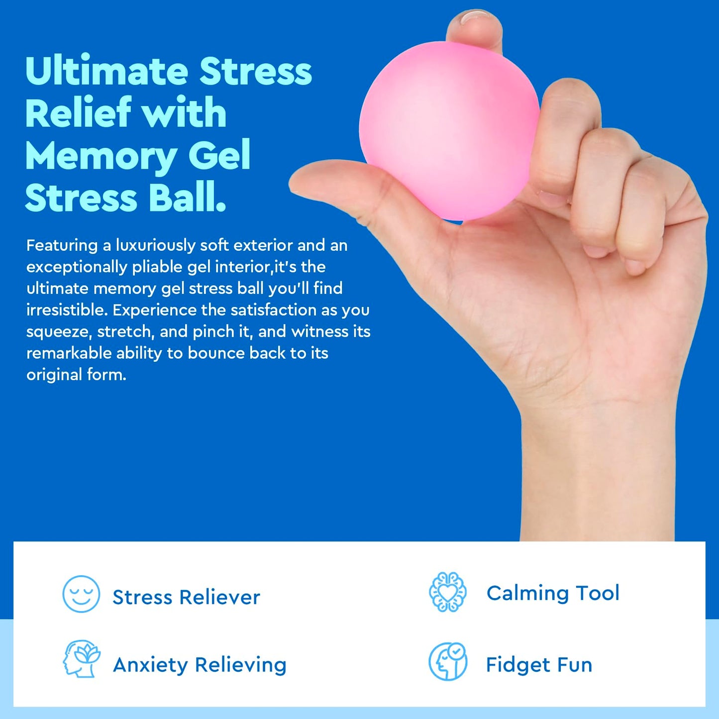 Dyrdm Stress Balls 3-Pack, Easter Basket Stuffers & Fidget Gifts, High Density And Ultra-Soft Memory Gel Filled, Squishy Fidget Toy, Squeeze Balls Sensory For Anxiety Stress Relief Warm Series