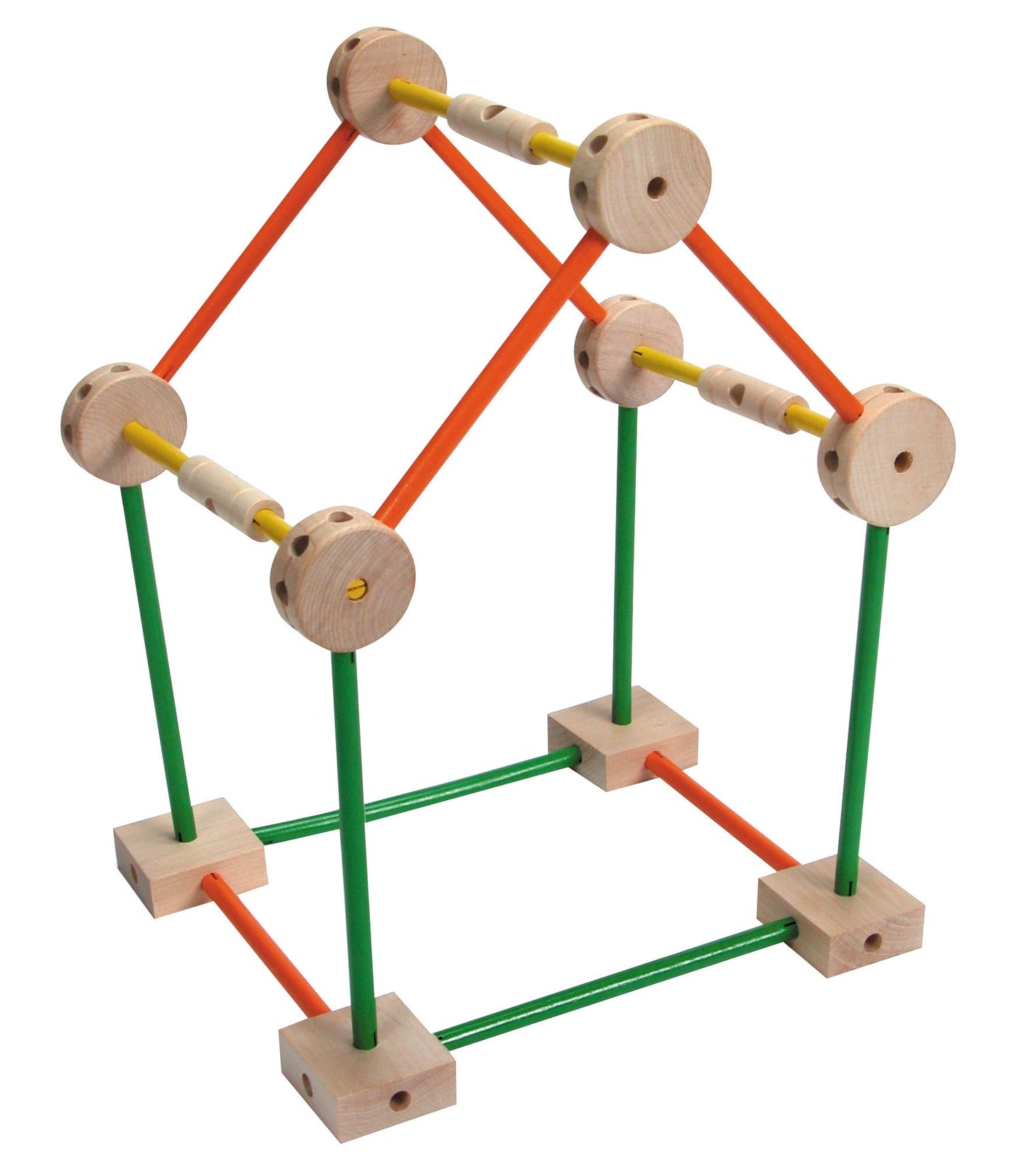 Schylling Mkt Super Makit Classic Wood Construction Toy, 3+ Years, 70-Pieces (1 Ea)