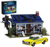 Evil House Building Set Deadly Darkness House Compatible with Lego Halloween Horror House with Movable Car Haunted House Toy Model Collectible Gift for Boys and Movie Fans (639 Pcs)
