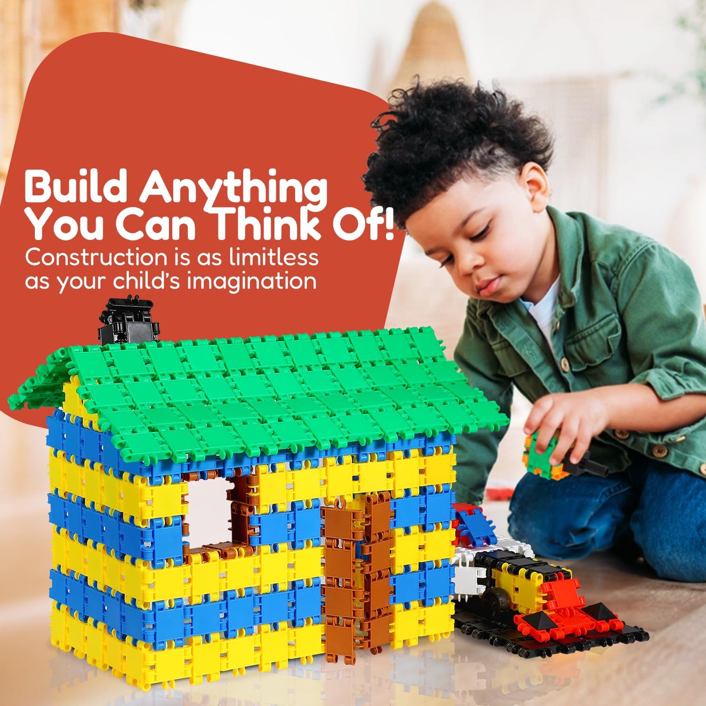 Beblox Building Blocks | Building Toys For Kids Ages 4-8 500-Piece Set - Learning & Educational Fun Stem Toys - Birthday Gifts F