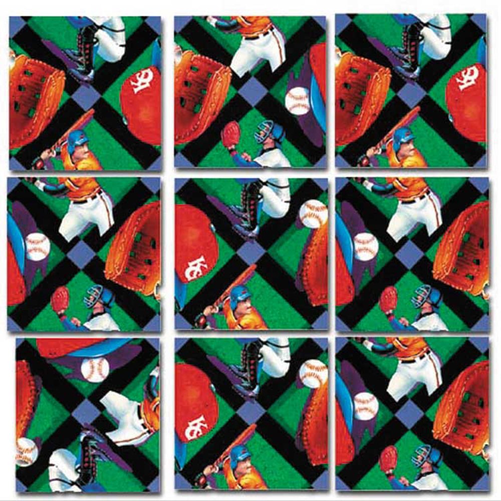 Bundle Of Scramble Squares B Dazzle Sports Puzzles For Adults/Teens/Kids - 3 Puzzles Included - Baseball, Football And Soccer With A Bonus Digital Timer