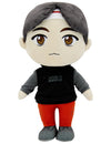 TinyTAN BTS MIC Drop Plush Doll Jin - 11.8" Black/Red Polyester - Official Kpop Merchandise