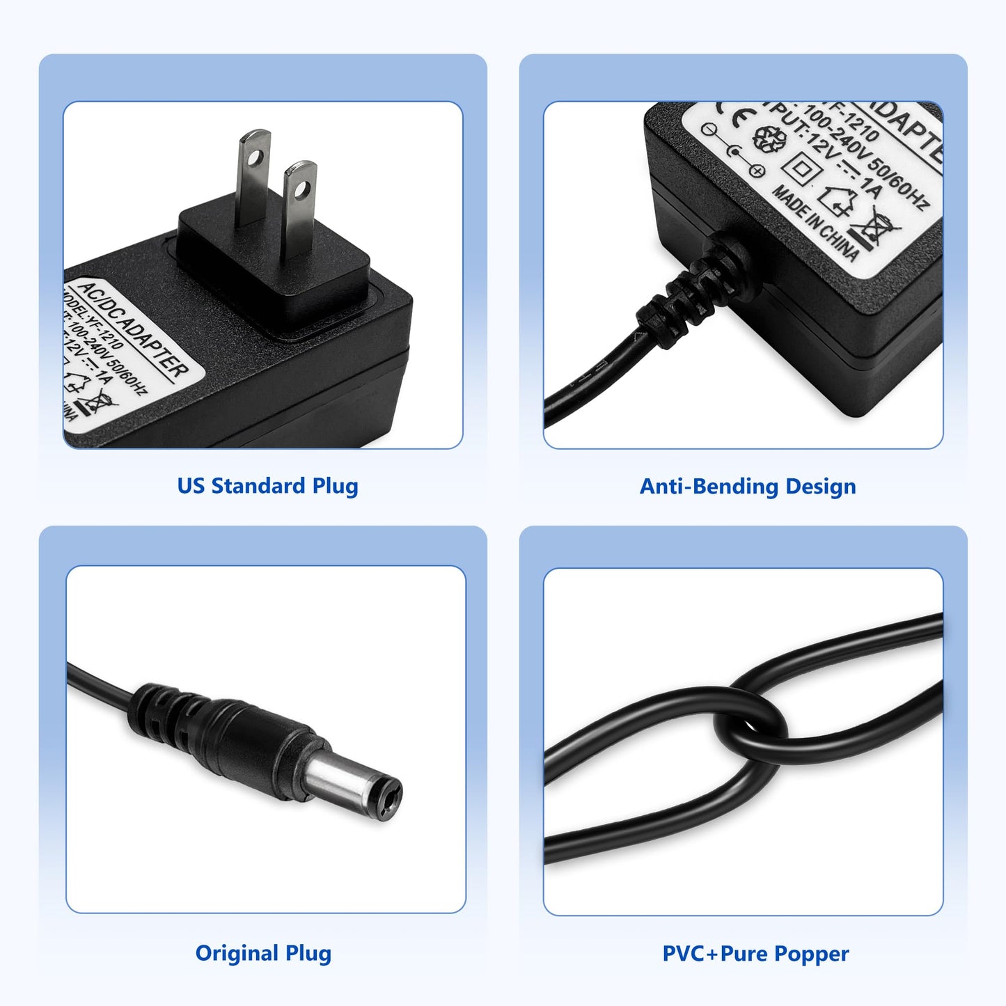 12V Battery Charger for Kids Ride On Toys Electric Cars Power Wheels Motorcycles ATVs for Jeep for Dodge Charger Toy Car Universal adapter for 12V Ride On Vehicles and Small Electric Toys