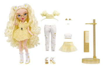 Rainbow High Delilah Doll With Albinism, Glasses & Mix-And-Match Outfits - Great Gift For Kids 6-12