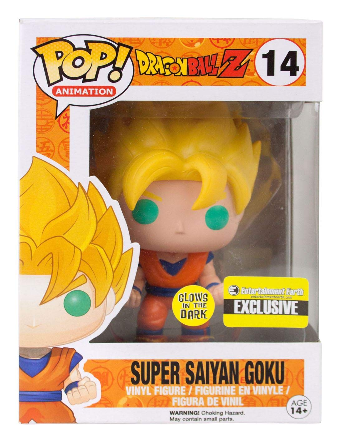 Funko POP! Anime: Dragonball Z Glow In The Dark Super Saiyan Goku Action Figure EE limited availability