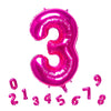 32 Inch Pink Number 3 Balloons Foil Ballon Digital Birthday Party Decoration Supplies (Pink Number 3 Balloon)