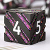Stripe Metal DND Dice,DNDND Metallic Stripes Dice with Gift Metal Box for Dungeons and Dragons D&D (Purple Stripes)