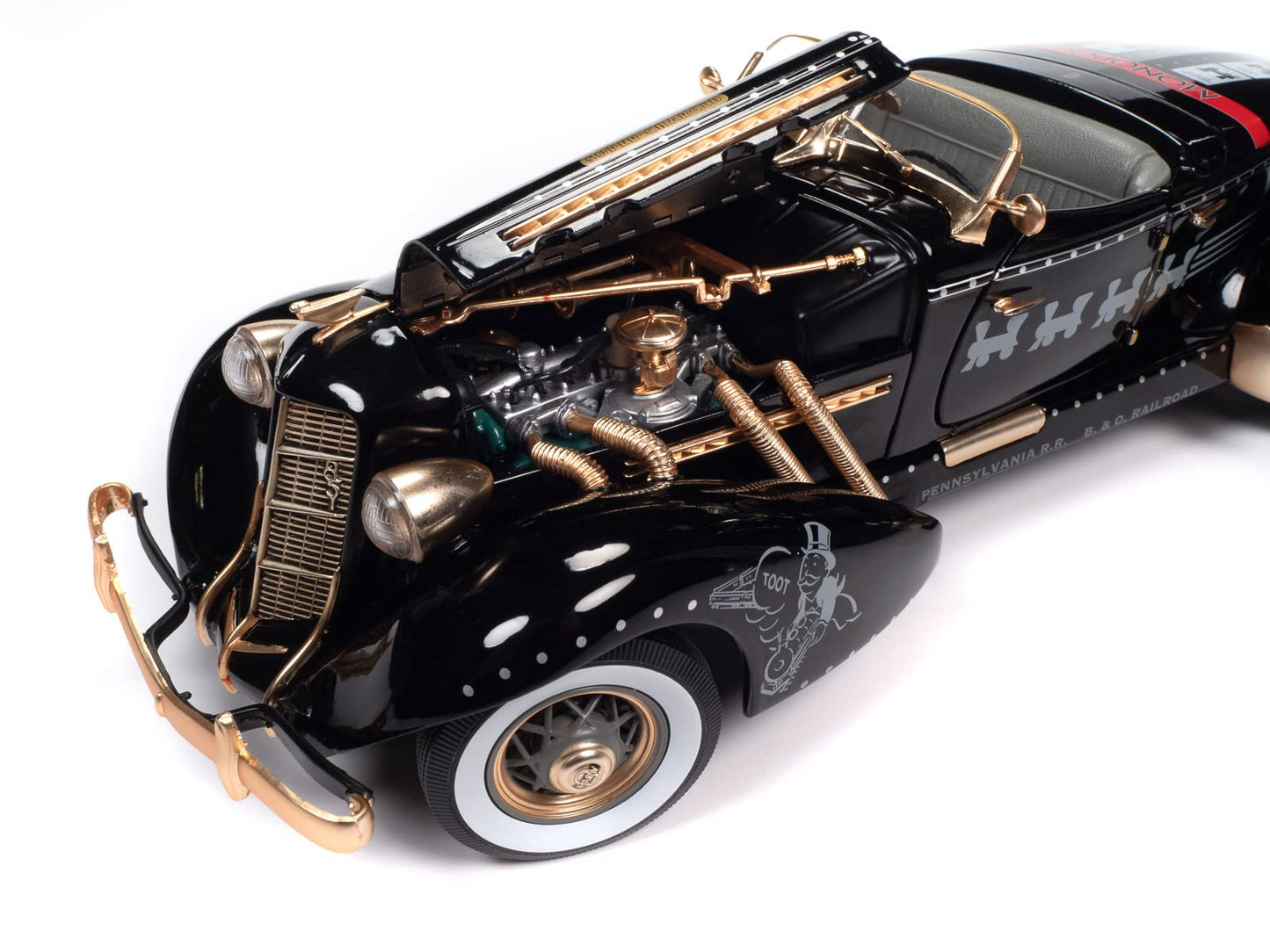 AW AUTO WORLD Silver Screen Machines 1935 Auburn 851 Speedster Model AWSS140 Factory Color Collectible