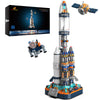 JMBricklayer Space Rocket Building Set 70110 - Collectible Model for Ages 8+, Silver/Gray, Plastic Spaceship Exploration Toy