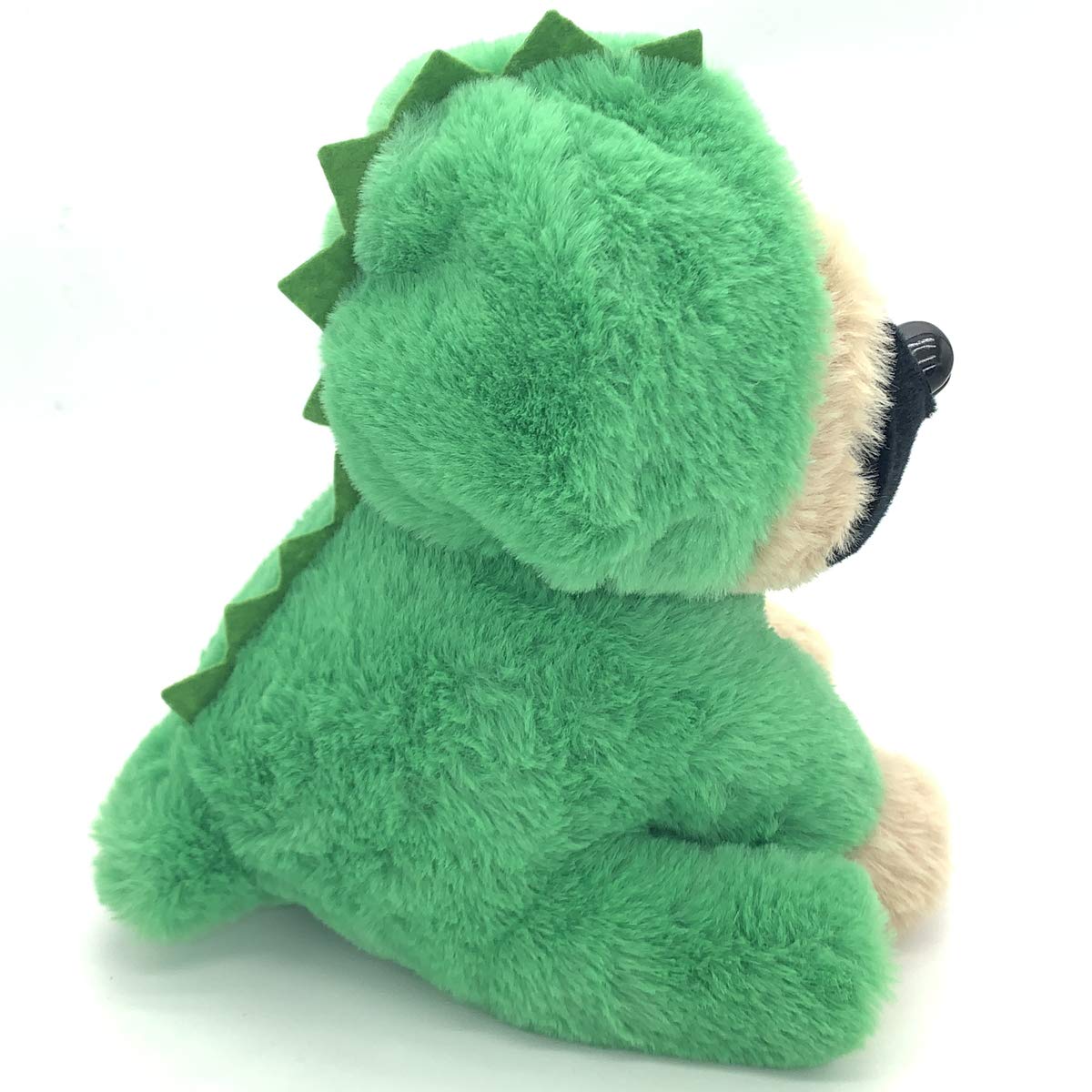 Joyamigo Pug Stuffed Animal Plush Dog Puppy Soft Cuddly Toy In Costumes Dressed As Dinosaur - Super Cute Quality Dino Teddy Plush Easter Basket Stuffers Decor