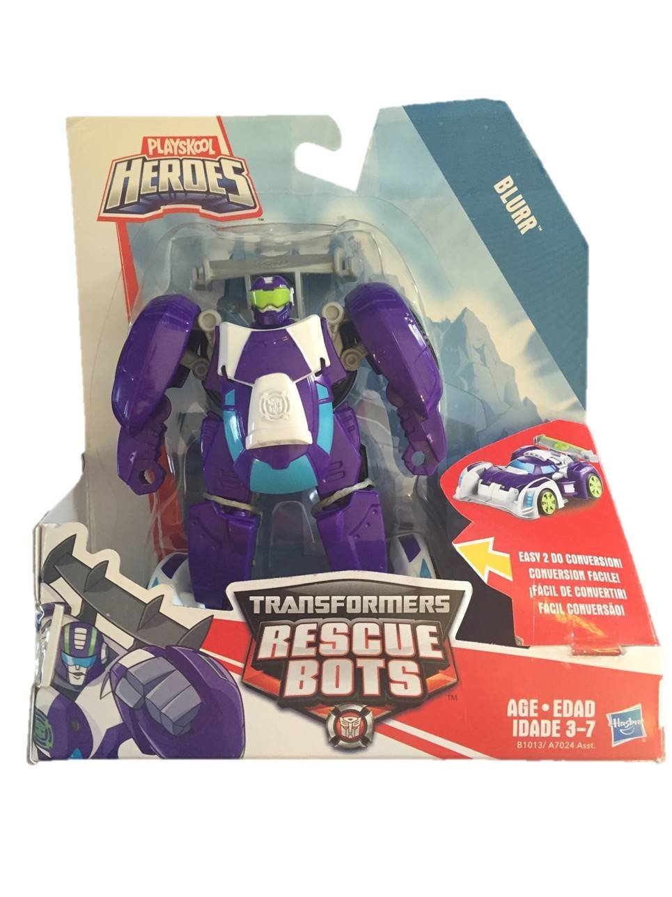 Transformers Playskool B1013 Heroes Rescue Bots Blurr Figure