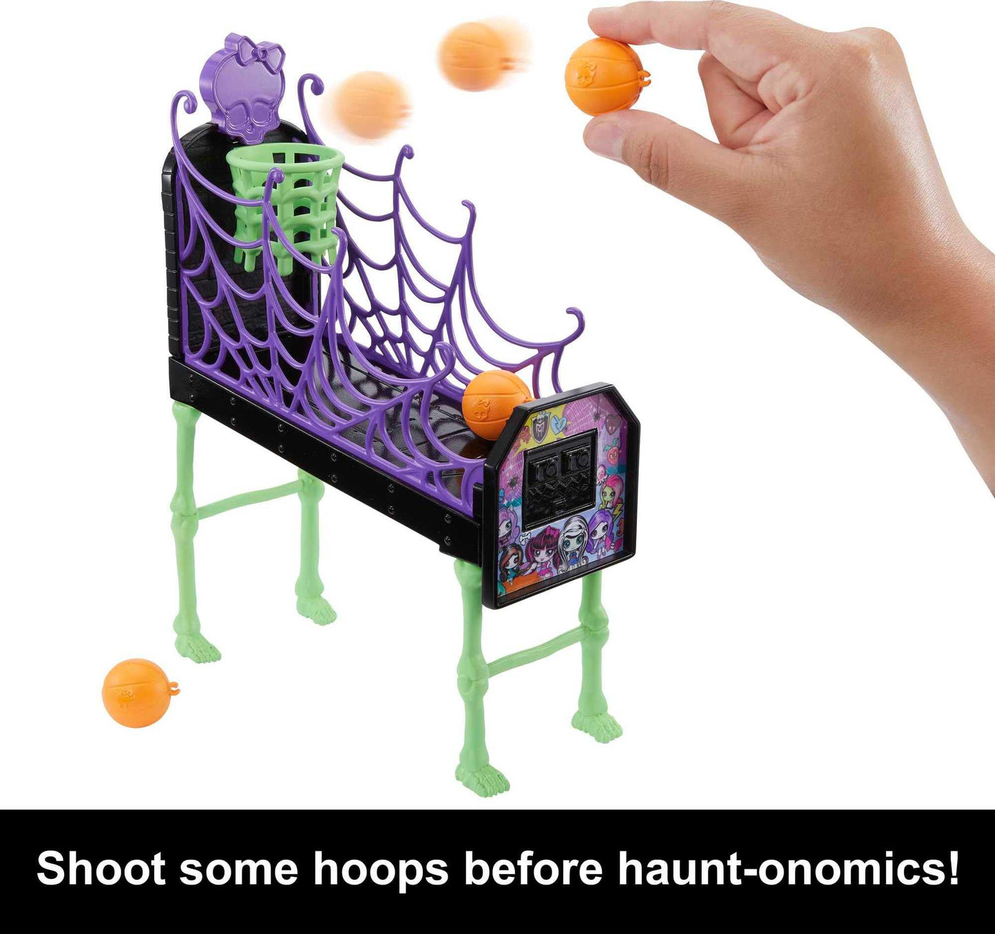 Monster High Student Lounge Playset with Doll House Furniture, 2 Pets, Vending Machine, Multicolor, Model HRP57