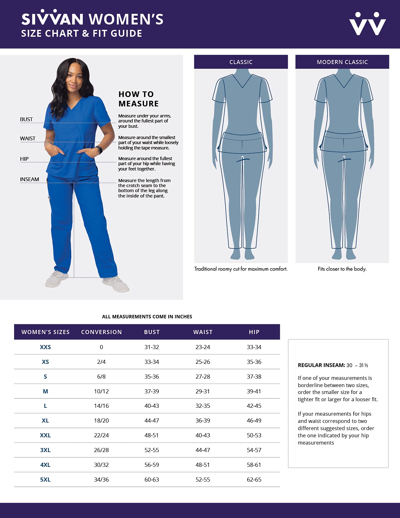 Sivvan Scrubs For Women - Long Sleeve Comfort Underscrub Tee 3-Pack - S85003 - Blackdark Marl Greywhite - S
