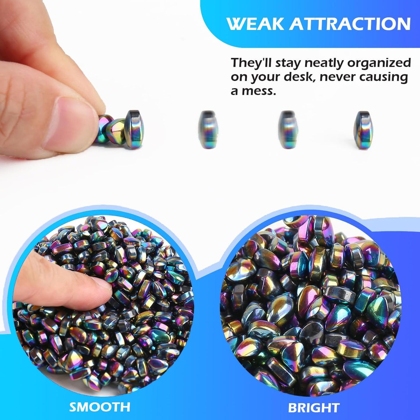 550+pcs Ferrite Putty Fidget Toys | Ultimate Stress Relief & Focus Tool for Adults | Reusable Desk Toy for Office Anxiety & Sens