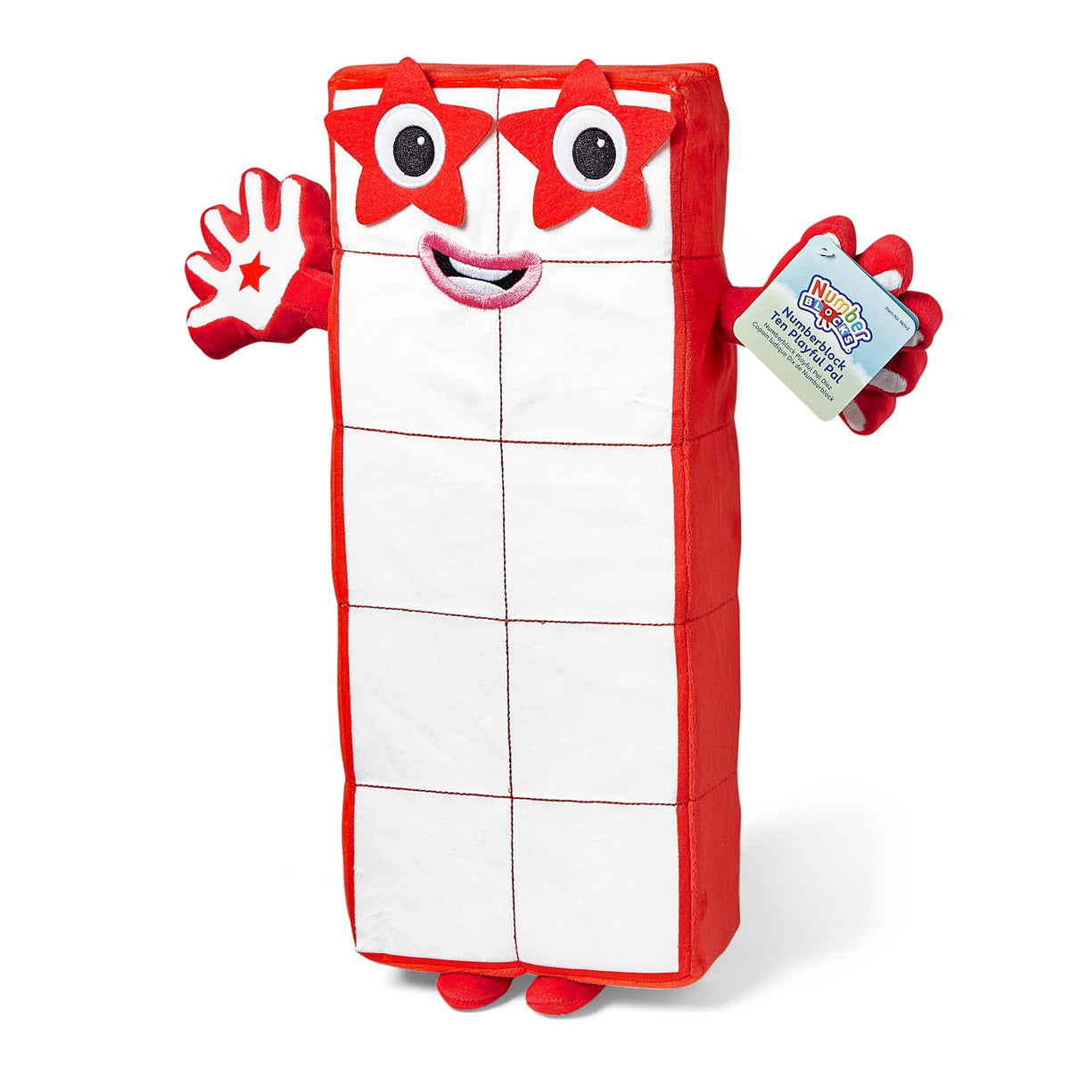 hand2mind Numberblock Ten Playful Pal, Plush Figure Toys, Numbers for Toddlers, Preschool Math Learning Toys, Stuffed Animal Plu
