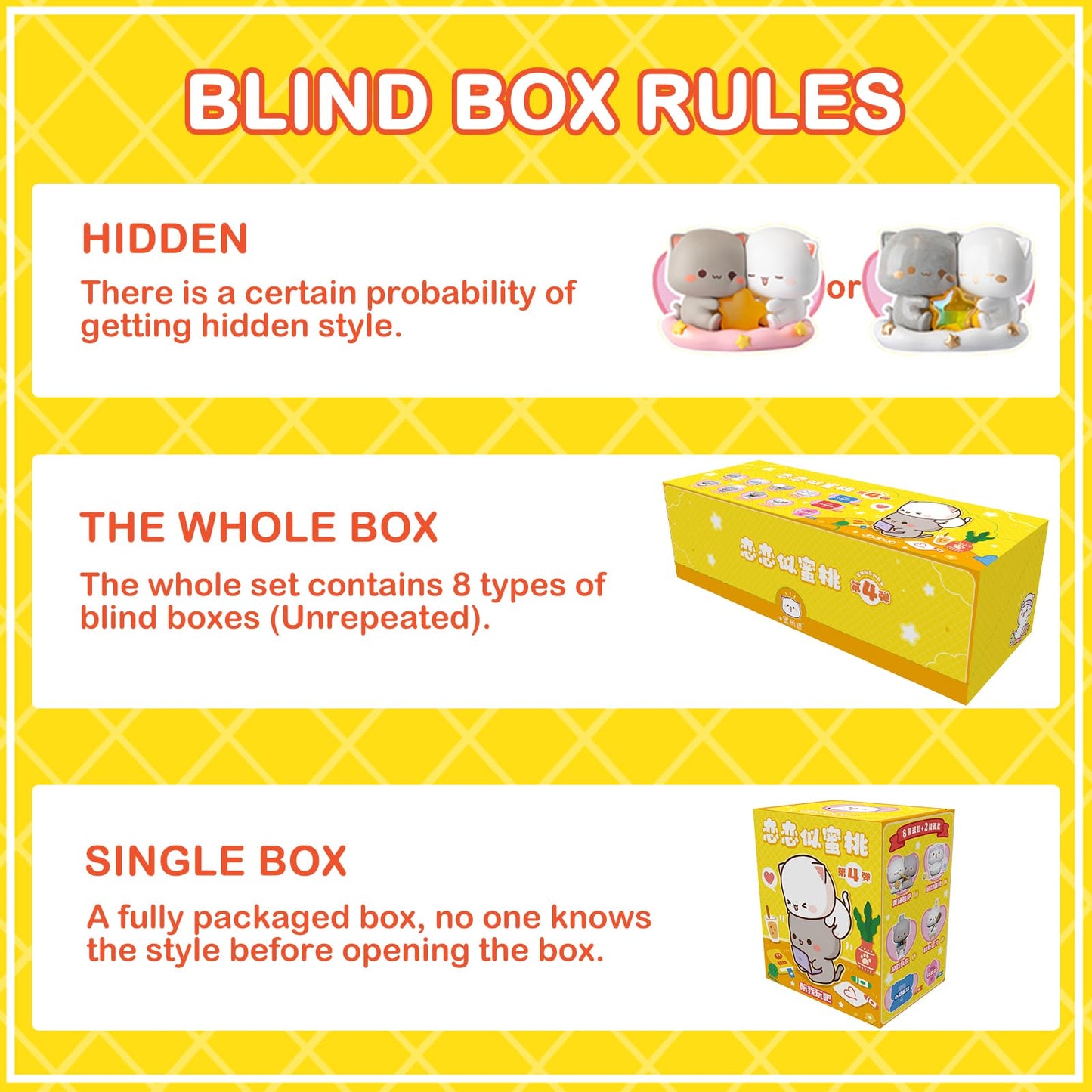 Beemai Mitao Cat Love Is Like A Peach Series 1Pc Blind Box Random Design Cute Figures Collectible Toys Birthday Gifts