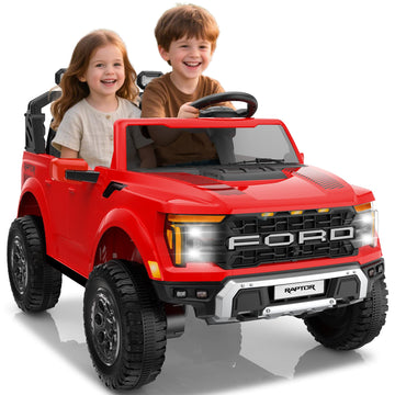 Segmart 24V Ride On Car For Big Kids, Licensed Ford F-150 Raptor 2 Seater Ride On Toy With Remote Control, Ride On Track W/4-Whe