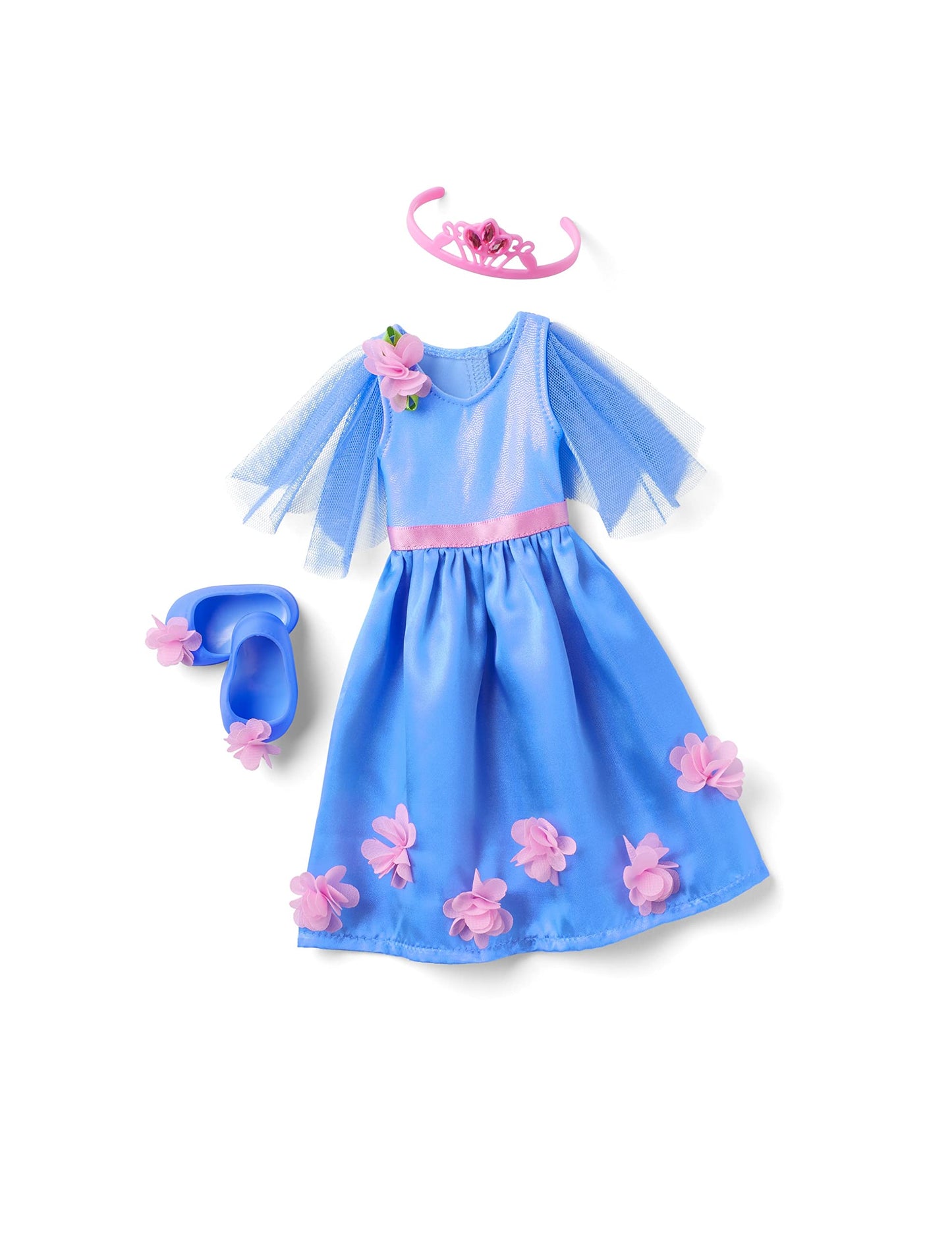 American Girl Welliewishers 14.5-Inch Doll Princess In Bloom Outfit With Matching Shoes And Pink Tiara, For Ages 4+