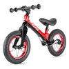 CXWXC 12" Toddler Balance Bike - No Pedal Training Bicycle, Alloy Steel, Black-Red, Ages 2-5, Perfect Birthday Gift for Kids