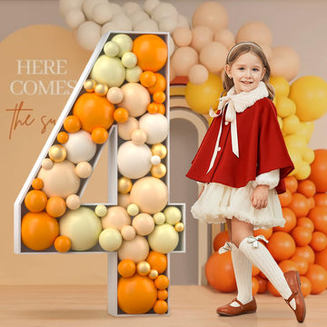 Imprsv 4Ft Marquee Number, Mosaic Numbers For Balloons, Mosaic Balloon Frame, Marquee Number, Number 4 Balloon For 4Th 24Th 40Th