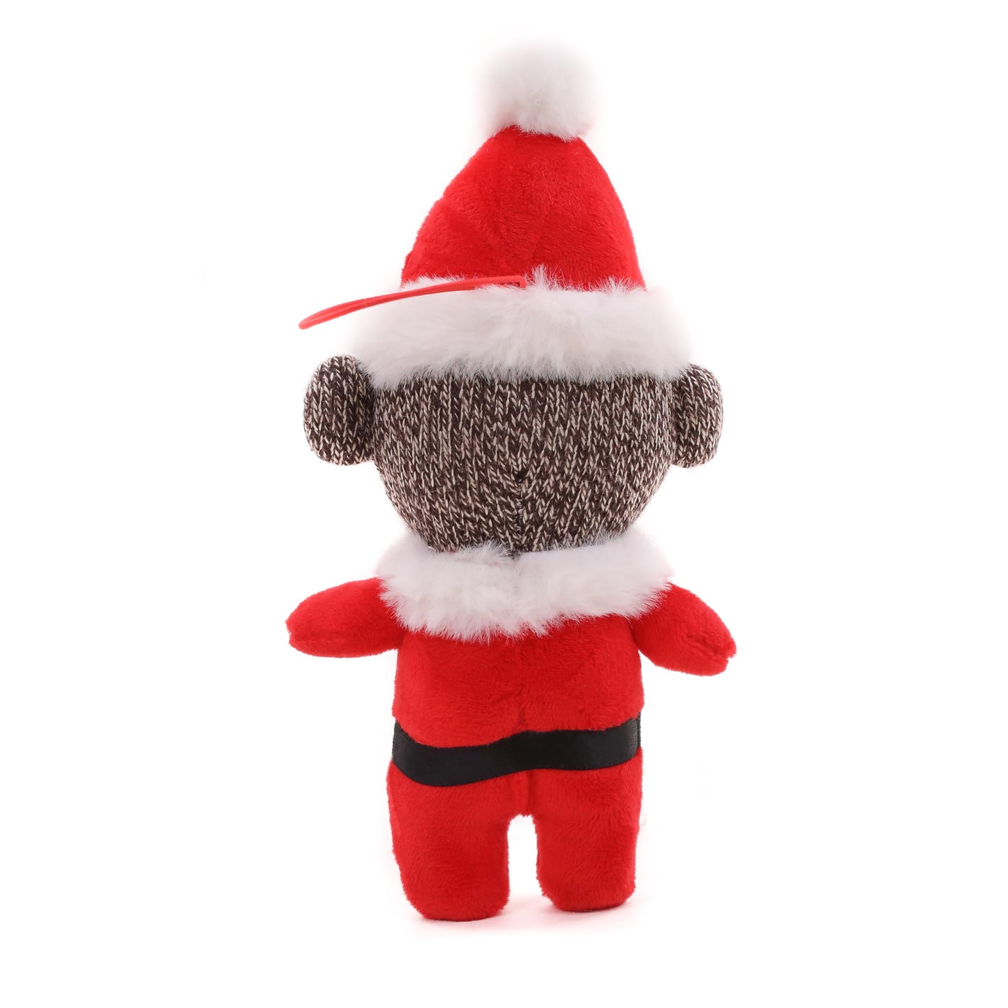 Plushland Christmas Stuffed Animal Toys Cute Soft Sockiez Sock Monkey Christmas Tree Decoration- Lovely Gift Xmas Ornament Party