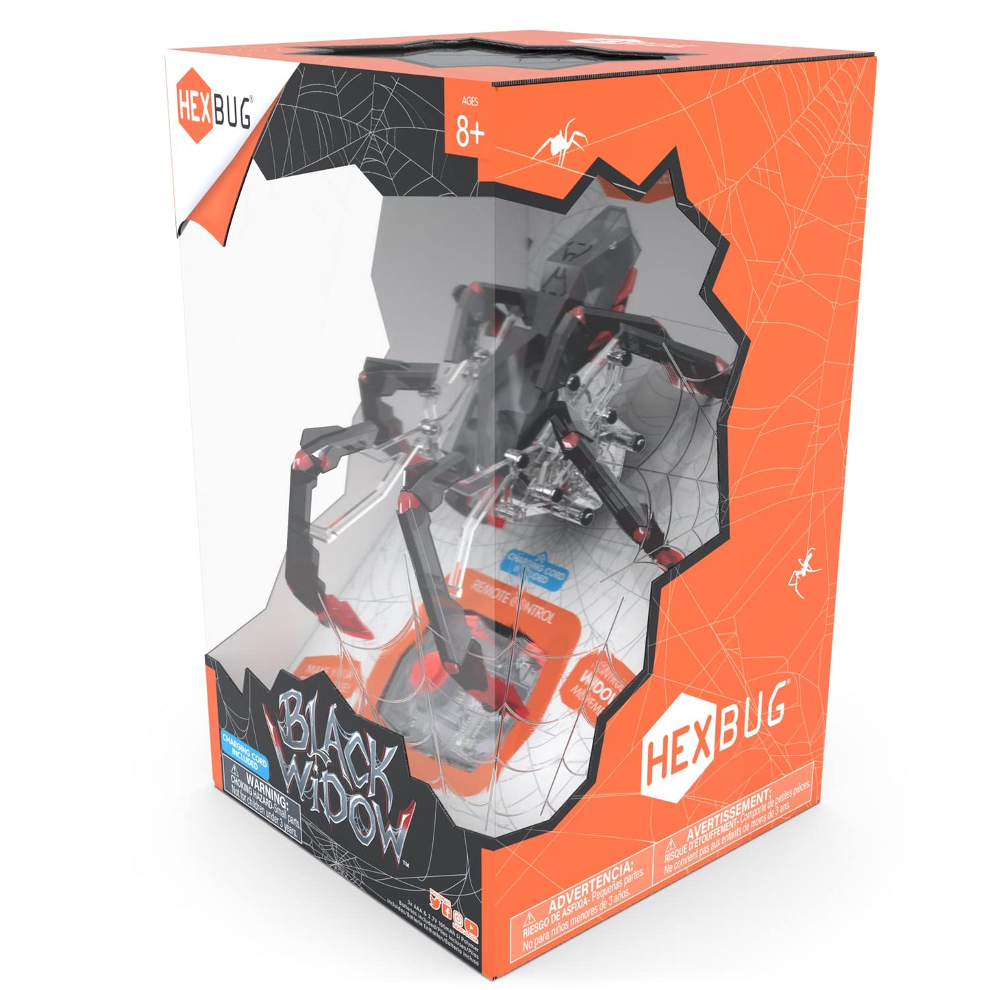 HEXBUG Black Widow Robotic Toy Spider - Model 3, Plastic, Old Version