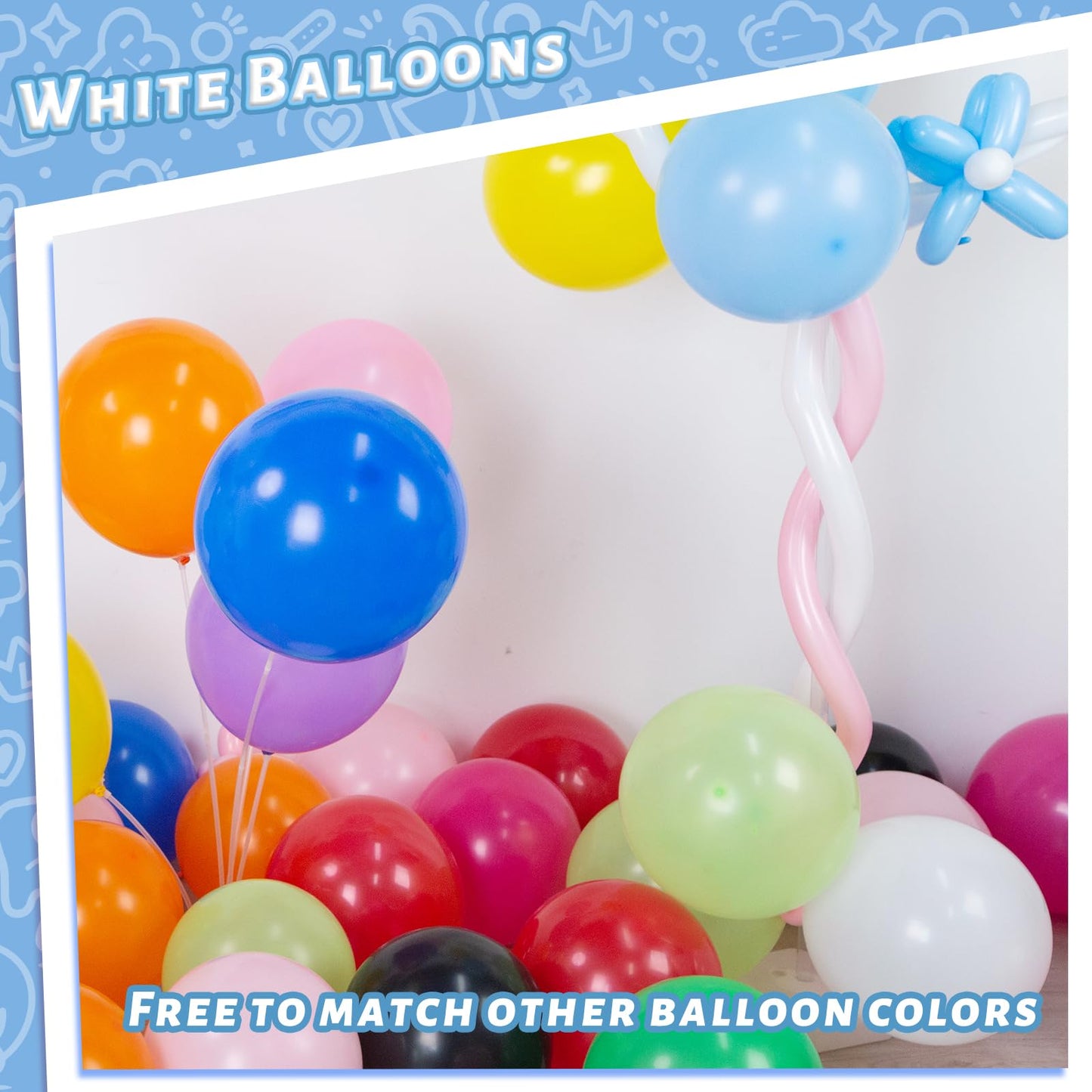 Lovestown 110Pcs Pink Latex Balloons, 12 Inch Pastel Pink Light Helium Round Balloons With Ribbon For Engagement Birthday Baby Shower Wedding Decoration Gender Reveal Party Decorations
